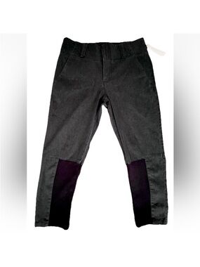 Alice + Olivia Black Denim Cropped Riding Pants Rare Sample Piece - Size 10